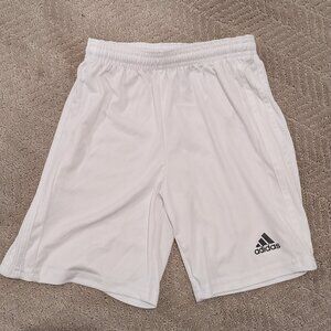 adidas Squadra white soccer shorts - size youth M